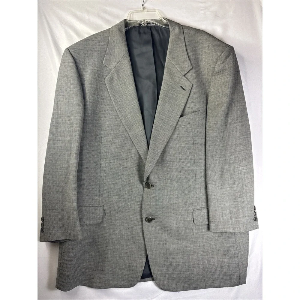 Valentino Uomo Blazer 46R Gray Virgin Wool‎ Made in Italy Saks 5th